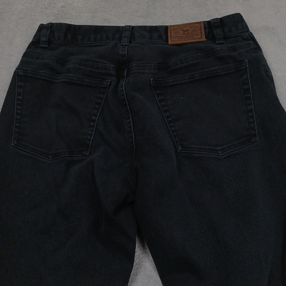 Lauren Ralph Lauren Jeans Womens 4 Black Denim Casual Preppy Pockets - Picture 5 of 8